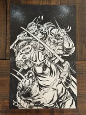 TMNT COLOR CLASSICS #1 PMC40 SPECIAL EDITION Original Cover Art by Rich Woodall