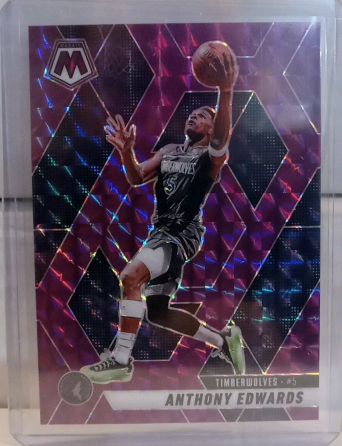 2024-25 Panini Mosaic - Anthony Edwards #36 Purple Mosaic Prizm /99