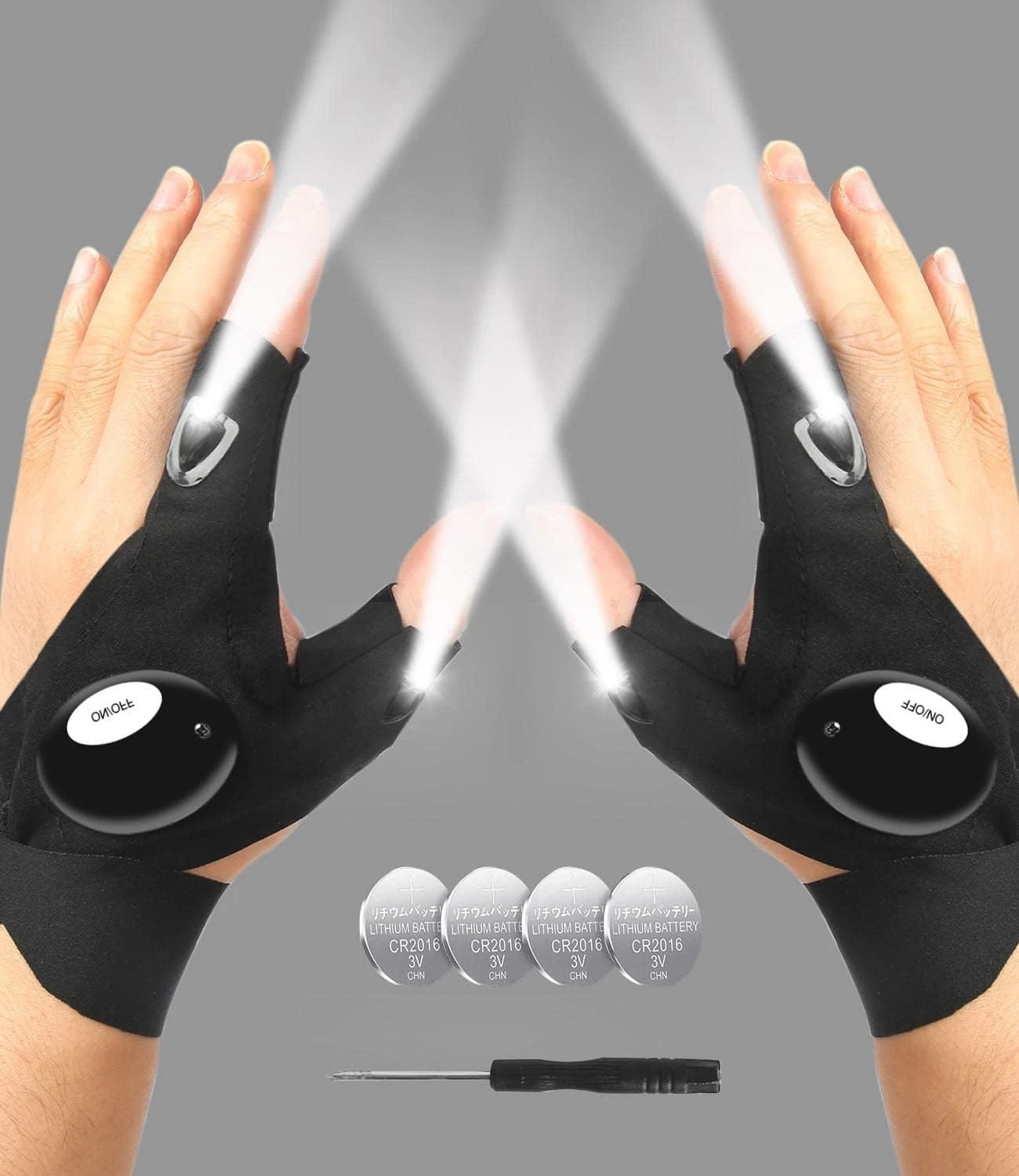 LED Flashlight Gloves Finger Light Gloves Gifts for Men Fishing Camping Gadgets
Opens in a new windo
