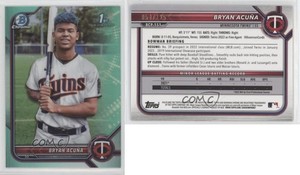 2022 Bowman Chrome Prospects Aqua Refractor /125 Bryan Acuna Acuña #BCP-151