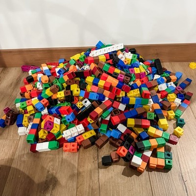 Linking Cubes Math Manipulatives Counting Measuring Addition Patterns 7 Pounds