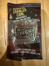 New Foam Brain Games Dungeon Crawler Carl Desperado Club Loot Box Enamel Pin