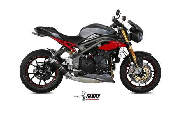 Auspuff Zugelassen Mivv GP Inox N Triumph Speed Triple 1050 R / S / RS 2016-2017-image