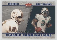 2003 Fleer Tradition Classic Combinations Blue Bob Griese Ricky Williams HOF k8v