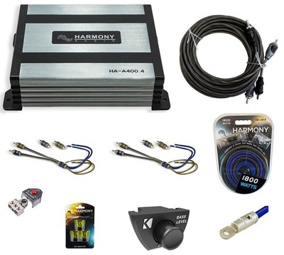 Harmony HA-A400.4 800W Amp, 46CXARC Remote Control & HA-AK4 1800W Amp Kit