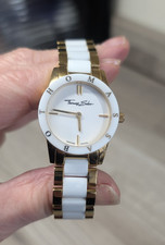 Thomas Sabo Ladies Watch.  Gold/White Ceramic Band. In Great used condition.