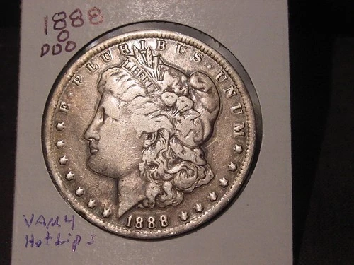 1888-O DDO VAM-4 HOT LIPS MORGAN DOLLAR VF + DETAILS NICE POPULAR DATE VARIETY