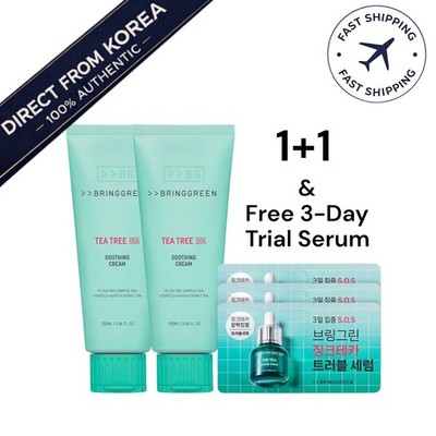 Bringgreen Tea Tree Cica beruhigende Creme Plus 100ml x 2 Duo Set 6,76oz K-Be...