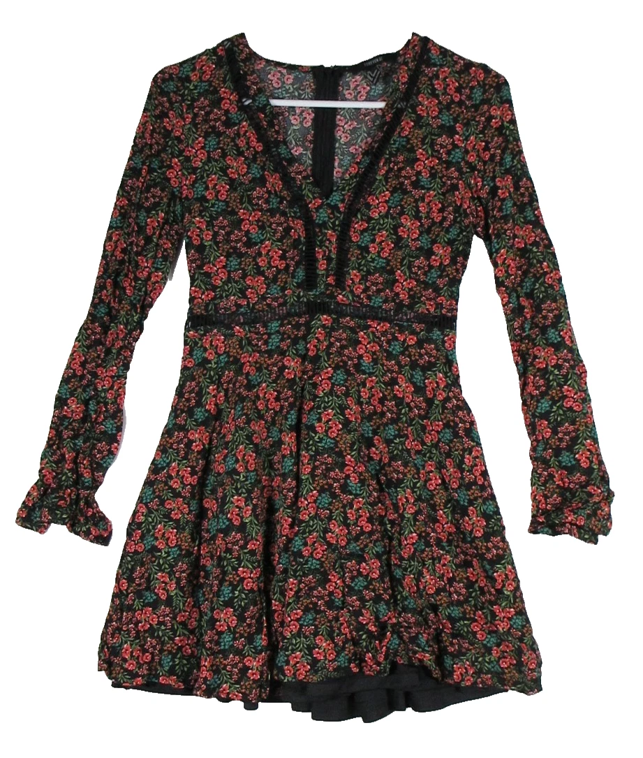 forever 21 floral fit and flare dress Floral Print Mini Dress