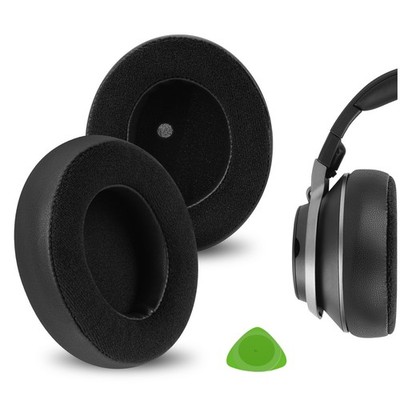 Geekria Hybrid Velour Ear Pads for Turtle Beach Stealth Pro Headphones (Black)
