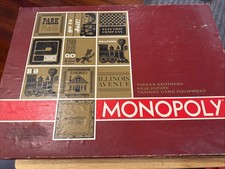 Monopoly Board 1964 Vintage Manufacture Board & Traditional Games