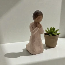 Willow Tree Angel Of Prayer Figurine  Demdaco Susan Lordi -No Wings