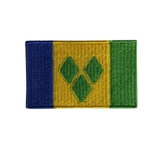 Country Of Saint Vincent and the Grenadines Flag Embroidered Iron On Pat