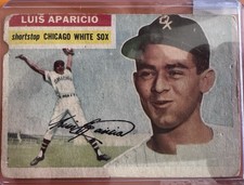 Topps 1956 Luis Aparicio Chicago White Sox #392 Rookie Baseball Card MLB. rookie card picture
