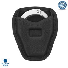 600D Nylon Handcuff Holster for Duty Belts - Open Top Cuff Pouch, Wear-Resist...