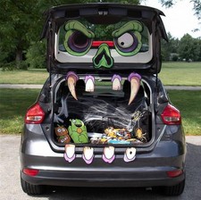 Trunk or Treat Car Decoration Halloween Monster Zombie Face Car Trunk Kit