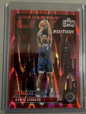 23-24 Panini NBA HOOPS Premium Stock City Edition Kawhi Leonard #27 Red Seismic
