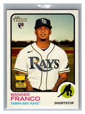 2022 Topps Heritage Wander Franco RC #347 Tampa Bay Rays Rookie
