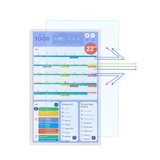 Anti Blue Light Anti Glare Screen Protector for 22 Inch Digital Calendar Wall...