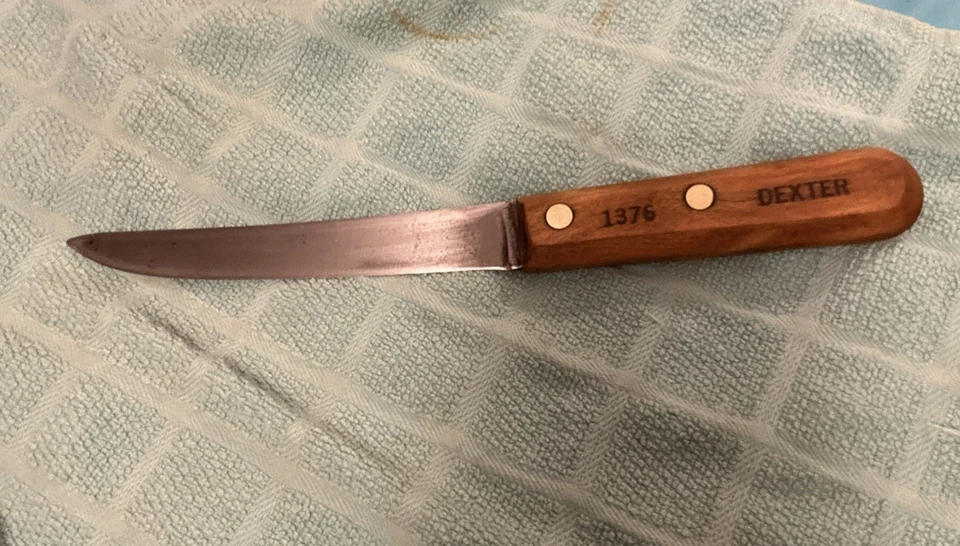 Faca de desossar vintage Dexter #1376 utilitário 6” lâmina de aço carbono face levantada por mim Go - Imagem 2 de 4