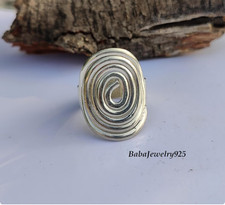 925 Sterling Silver Ring, Hammered Thick Ring, Handmade Meditation Ring All Size