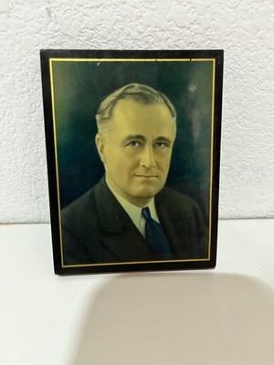 Franklin Roosevelt FDR MINIATURE Portrait NO GLASS | eBay