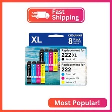 CHOUINKR Remanufactured Replacement for Epson 222 222XL Ink Cartridges