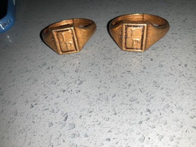 Johann Petursson Souvenir Rings Vintage 2 in lot
