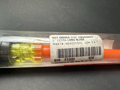 Cementex 7/16  Insulated Nut Driver 1000V Extra Long 6  Blade ND600CGXL NEW