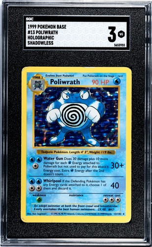 Poliwrath (Shadowless) graded SGC 3 for sale on eBay