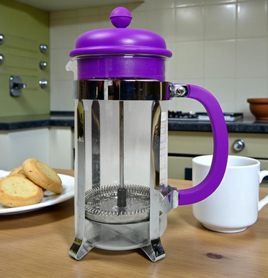 Bodum French Press Kaffeemaschine - 8 Tassen, 1,0 L, 34 Unzen Cafetière Glas - Lila