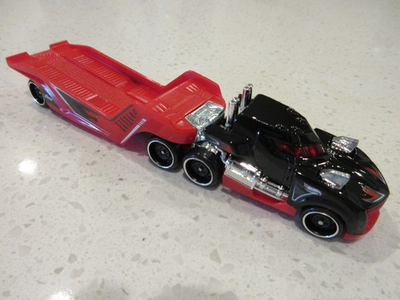 #ad #ad 2026 Hot Wheels Semi Twin Mill Track Fleet Diecast Toy Hauler Trailer Truck Car $14.36