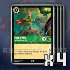 Peter Pan Searching Far and Wide 81/204 x4 UC Wilds Unknown Disney Lorcana