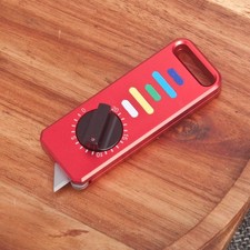 Utility Knife, Clock-rotating EDC Pocket Box Cutter & SK5 Blades & Screwdriver