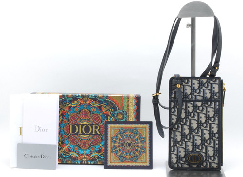Dior 30 Montaigne Oblique Phone Holder Shoulder Wallet