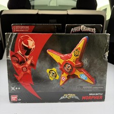 Bandai Power Rangers Super Ninja Steel Ninja Battle Morpher Red Ranger 3-in-1