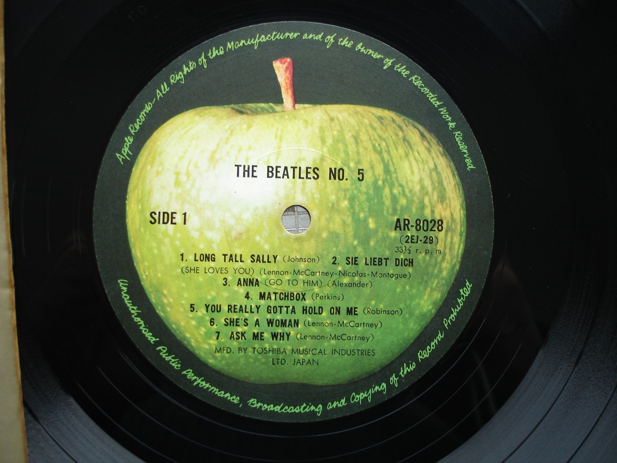 The Beatles ‎~ Beatles No. 5 ~ 1970 Japanese Import LP Apple