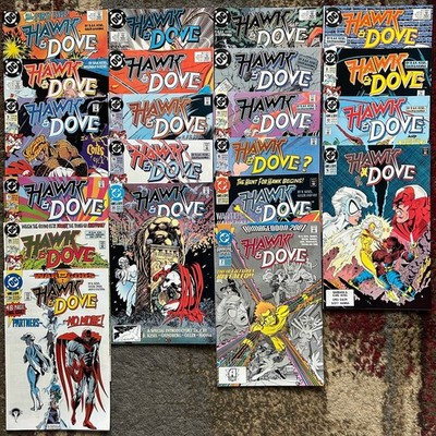 Lot of 21 Hawk and Dove w/ Jerry Ordway, Greg Guler, Curt Swan 1989 DC Comics