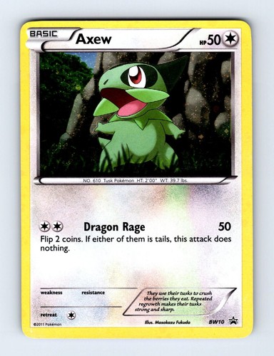 Axew BW10 Holo Black & White Promo Pokemon L