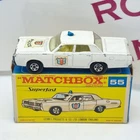 Matchbox Lesney Superfast 55 Mercury Police Car in Type F2 Box