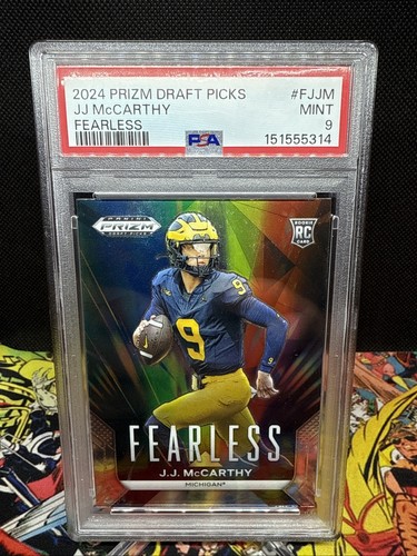 2024 Panini Prizm Draft Picks Fearless J.J. McCarthy #F-JJM card