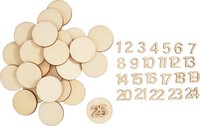 Artemio Adventszahlen Numbers Circles Set 24 StüCk 2.5 Cm Durchmesser