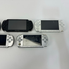 Lot of 5 Broken Sony PSP 3000 Handheld Consoles Only As-Is for Parts/Repair