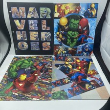 Lot Of 4 Marvel Universe 2-Pocket Paper Folde...