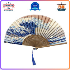 Folding Hand Fan for Women Wooden Folding Bamboo Gan Hand Fans for Women Foldabl