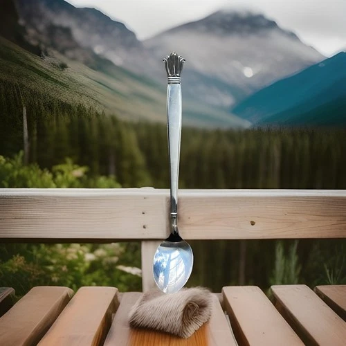 Sterling Silver Spoon 5.5” Crown Finial Handle Vintage Flatware 0.66oz