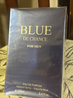 Fragrance Couture Blue De Chance For Men 3.4 Oz Eau De Parfum New In Sealed Box