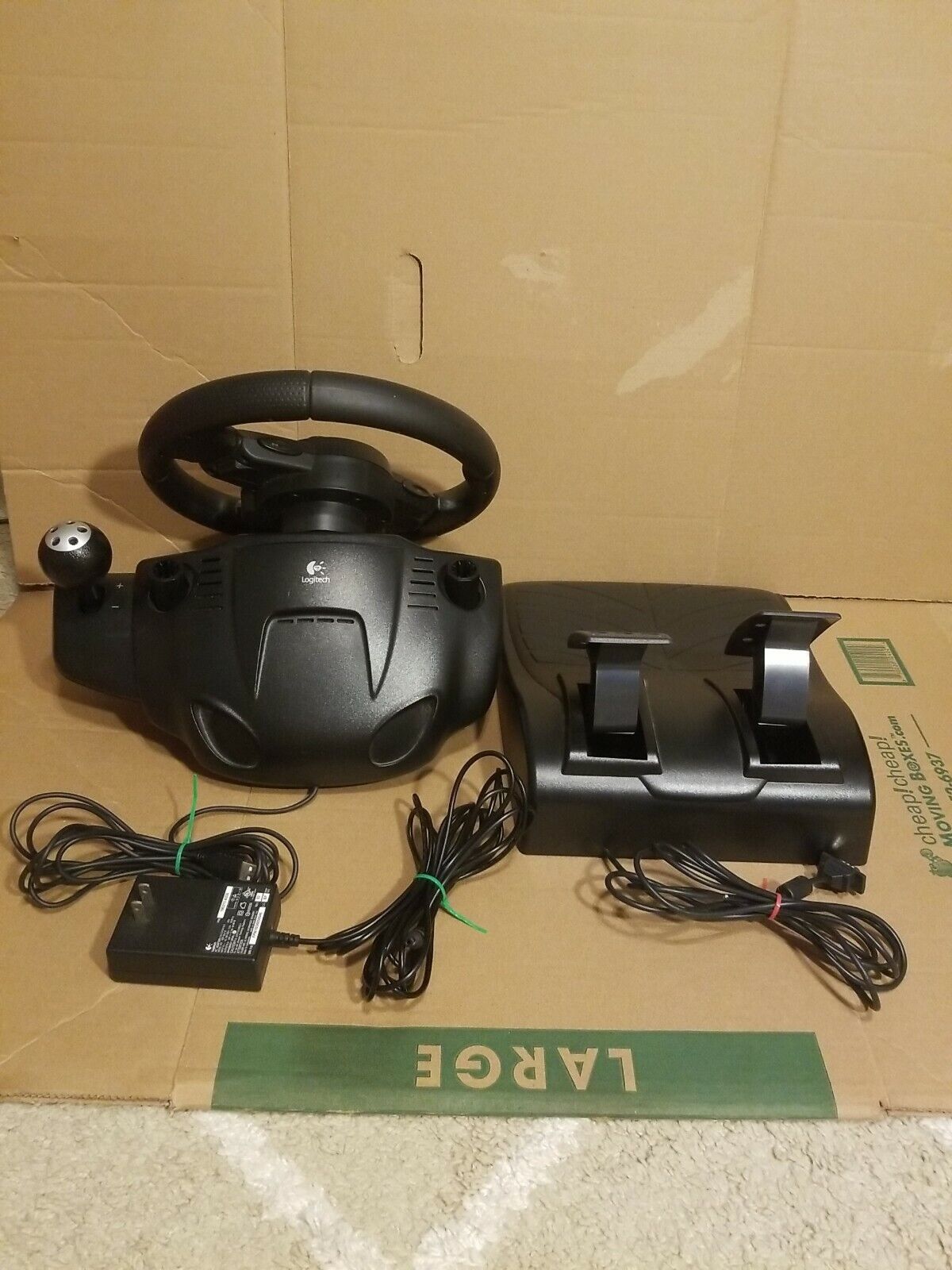 Logitech Driving Force GT E-X5C19 Steering Wheel with Pedals for sale  online