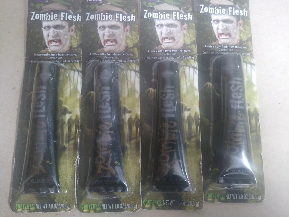Lote de 4 Maquillaje Carne Zombie Mundo Divertido Foto 2 de 3