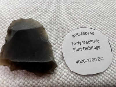 Neolithic Flint Debitage/Scraper. (4000-2700). Recorded Find. (z12)